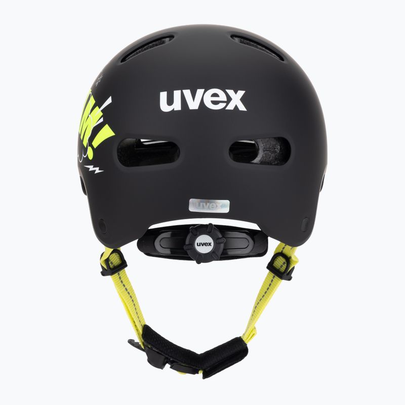 Kask dziecięcy UVEX Kid 4 Style bam black/lime matt 4