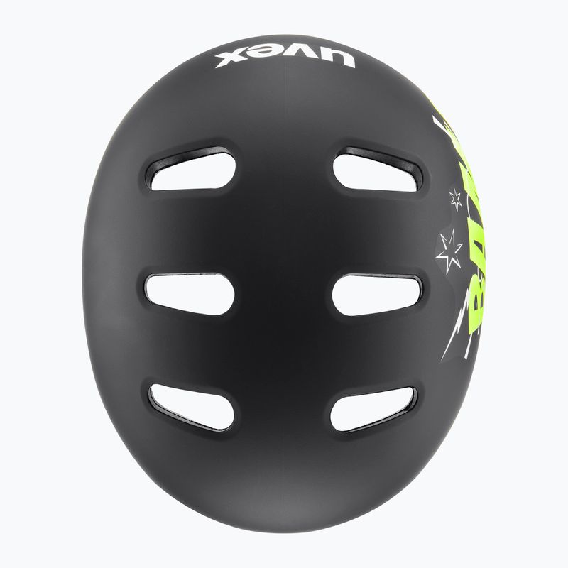 Kask dziecięcy UVEX Kid 4 Style bam black/lime matt 4
