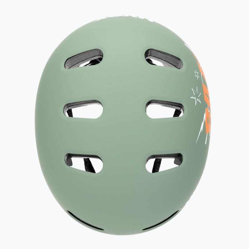 Kask dziecięcy UVEX Kid 4 Style bam moss green/papaya matt 6