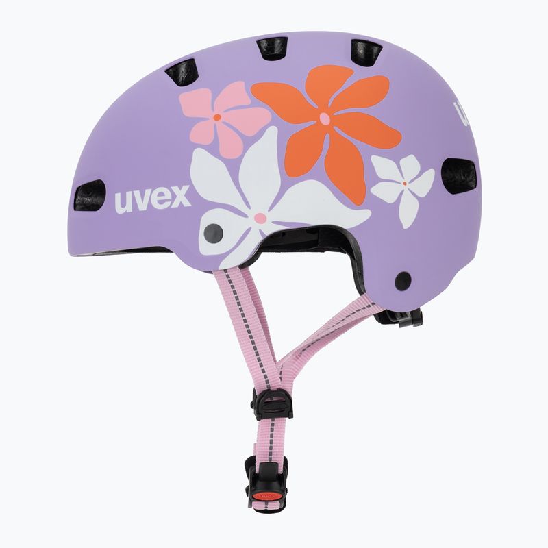 Kask dziecięcy UVEX Kid 4 Style flower lilac matt 3