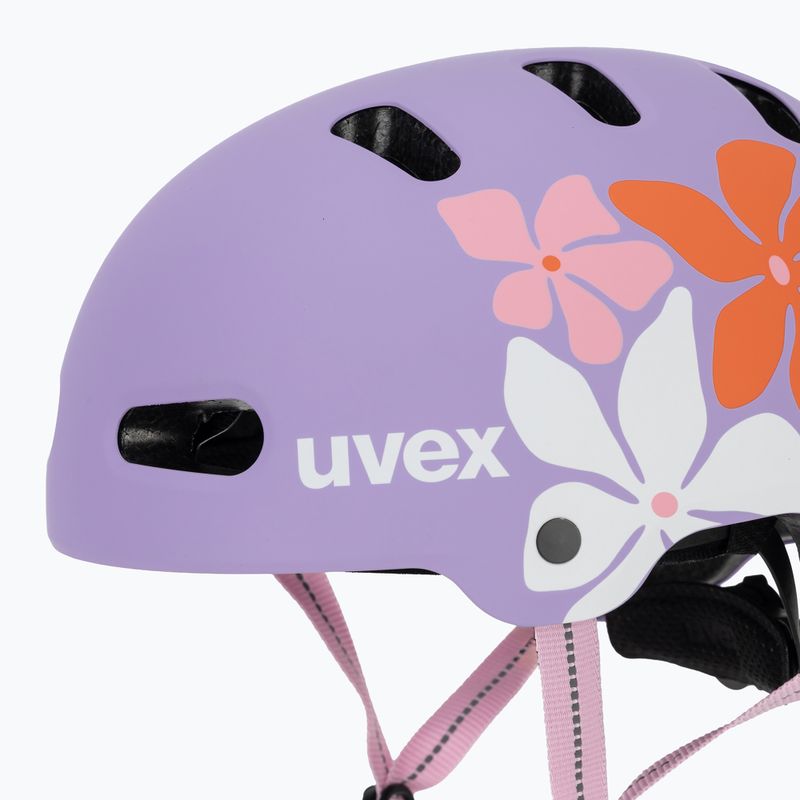 Kask dziecięcy UVEX Kid 4 Style flower lilac matt 7