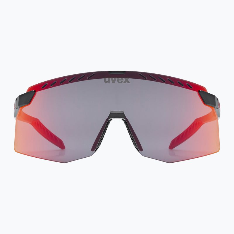 Okulary przeciwsłoneczne UVEX Pace Stage black matt/mirror red 3
