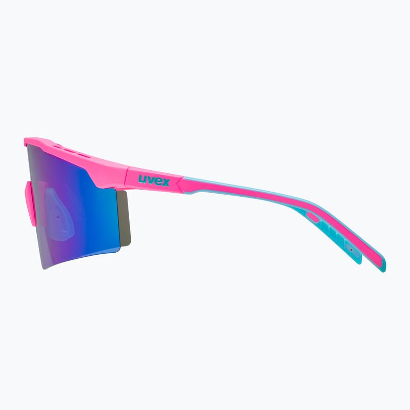 Okulary przeciwsłoneczne UVEX Flowline pink matt/mirror blue 2