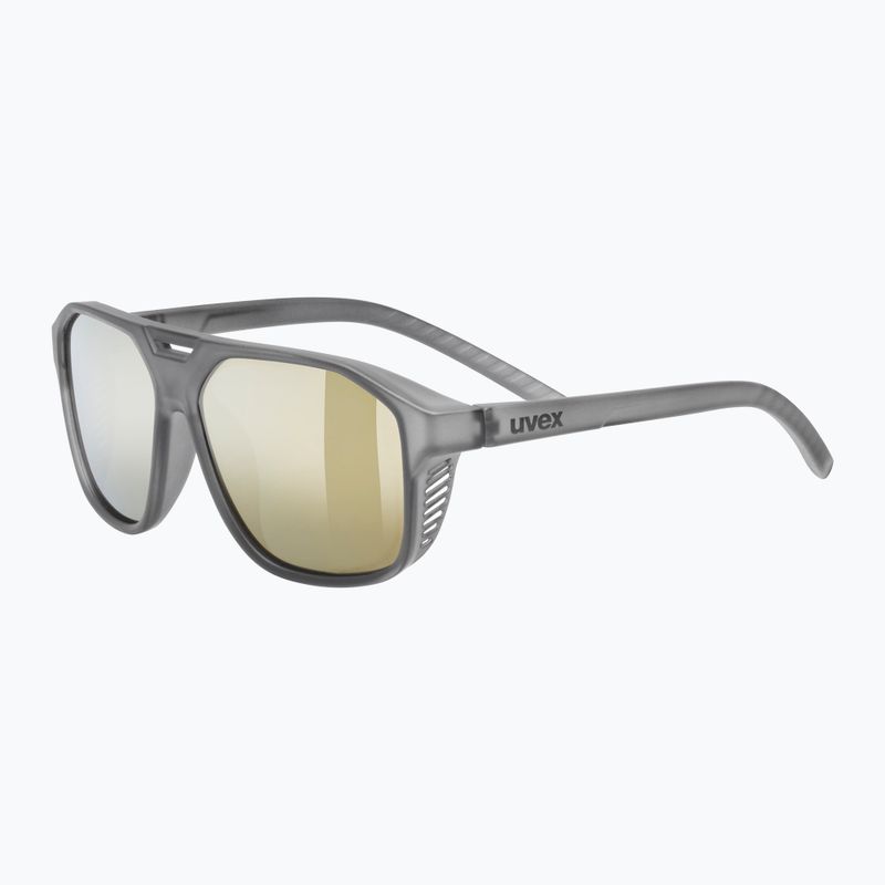 Okulary przeciwsłoneczne dziecięce UVEX Cosmic Jr smoke matt/mirror gold