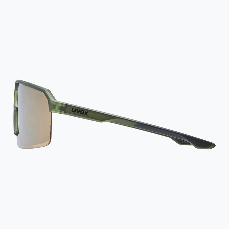 Okulary przeciwsłoneczne UVEX Ramp olive matt/mirror gold 2