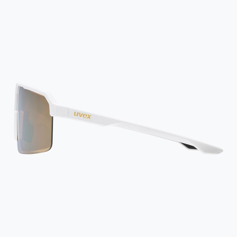 Okulary przeciwsłoneczne UVEX Ramp white matt/mirror gold 2