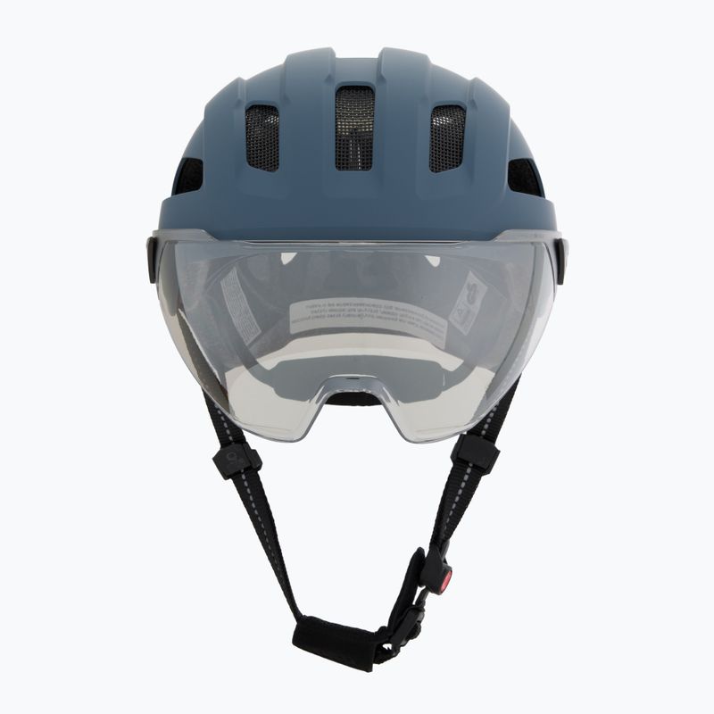Kask rowerowy UVEX Stride Visor stone blue matt/lite mirror silver 2