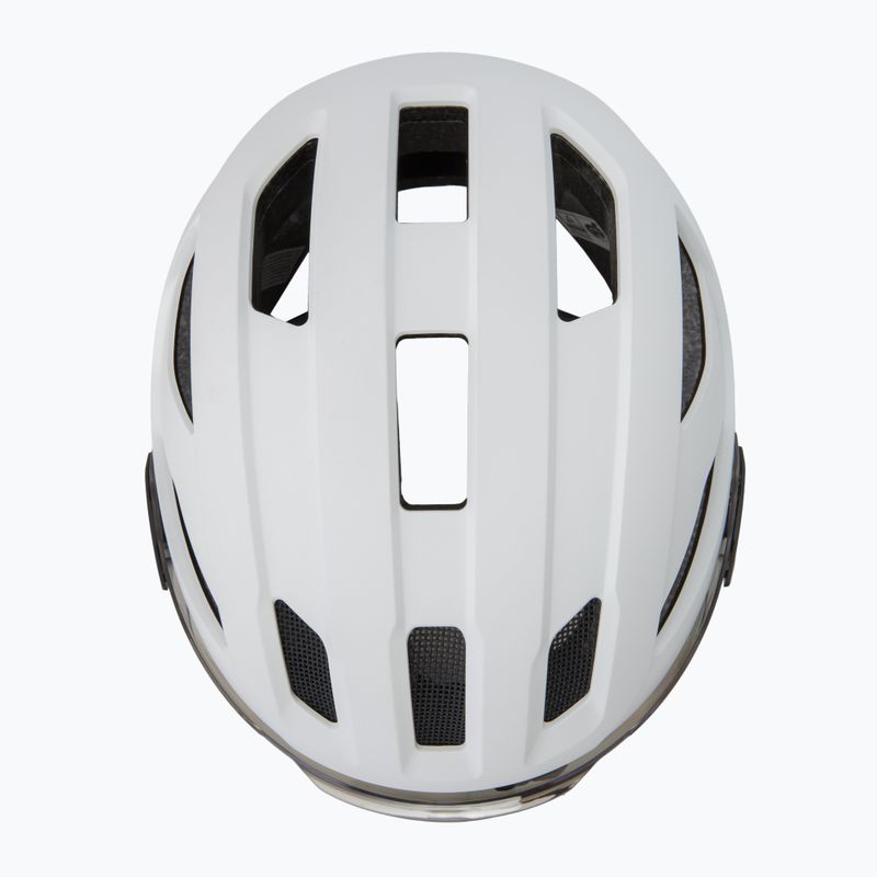 Kask rowerowy UVEX Stride Visor white matt/lite mirror silver 6