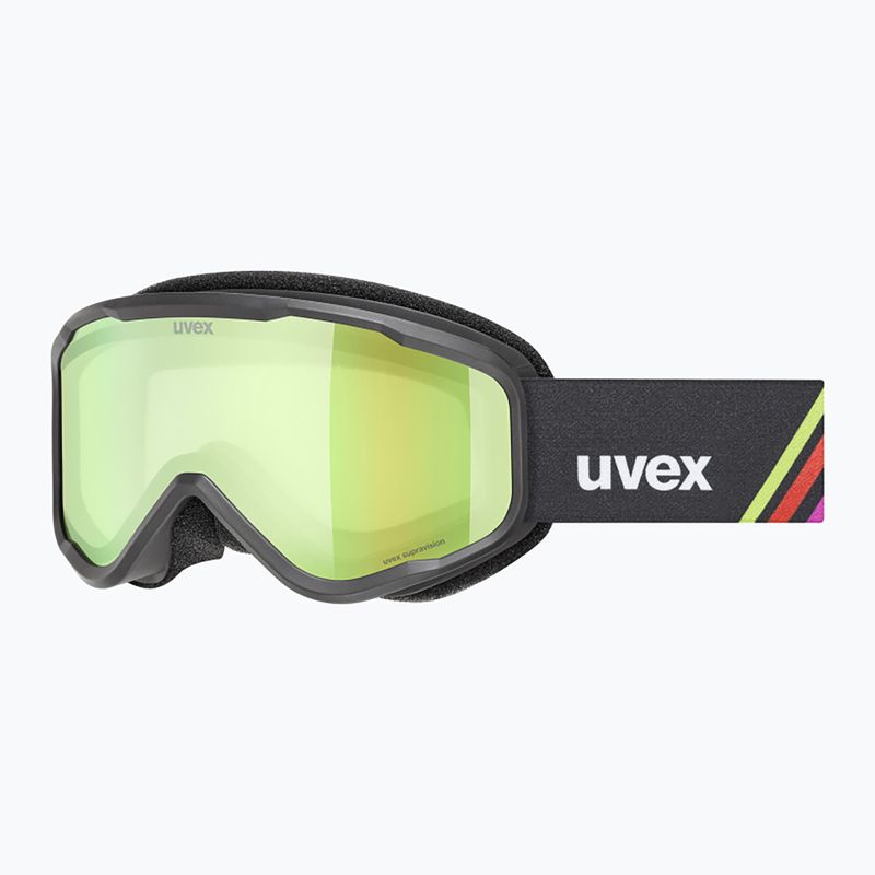 Gogle narciarskie dziecięce UVEX Speedy Nova FM S2 black matt/mirror green