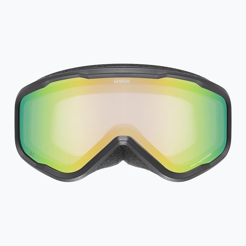 Gogle narciarskie dziecięce UVEX Speedy Nova FM S2 black matt/mirror green 2