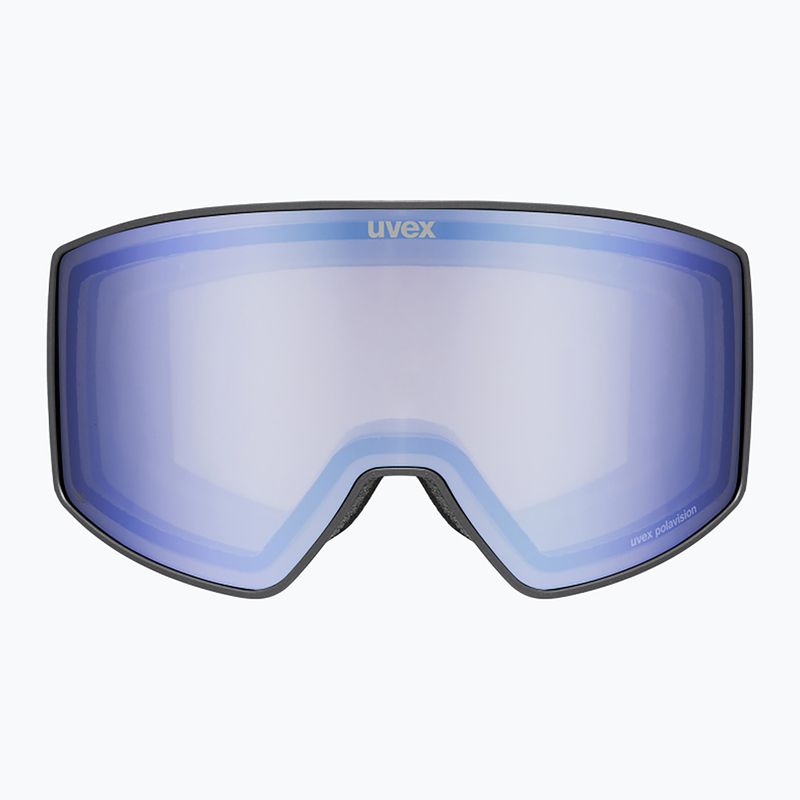 Gogle narciarskie UVEX Scenic P S0-S4 black matt/mirror blue/pola 2