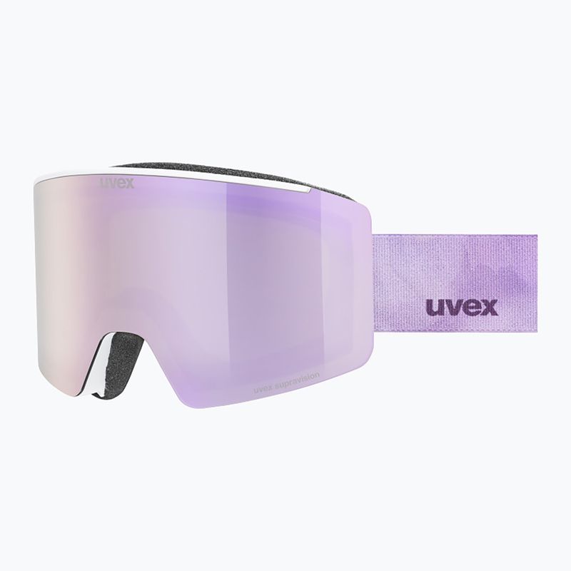 Gogle narciarskie UVEX Ignite FM S3 white matt/mirror rose