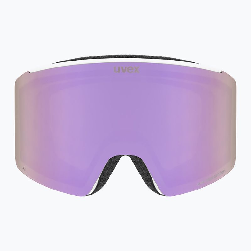 Gogle narciarskie UVEX Ignite FM S3 white matt/mirror rose 2