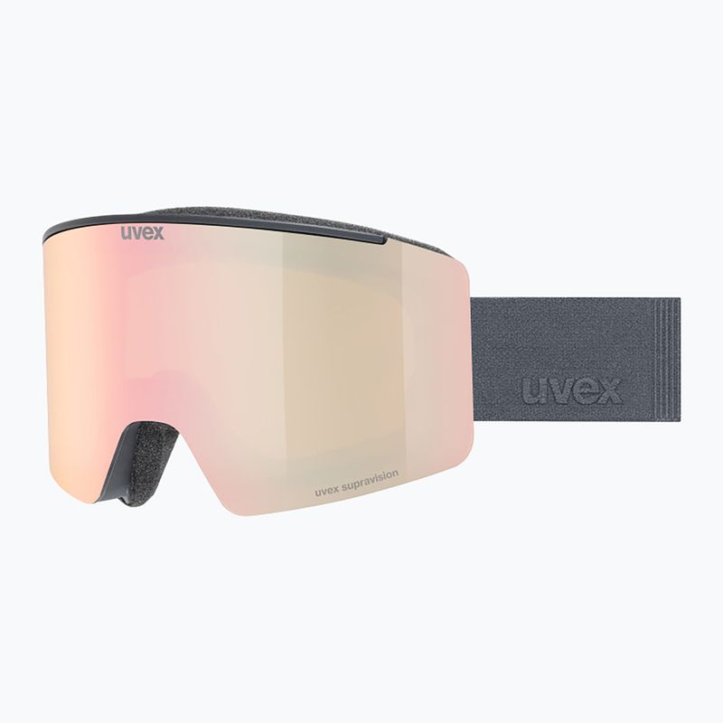 Gogle narciarskie UVEX Ignite FM S3 black matt/mirror rose