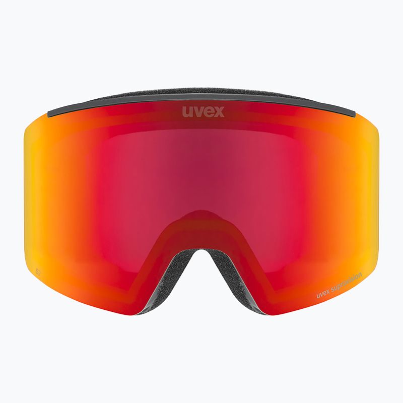 Gogle narciarskie UVEX Ignite FM S3 black matt/mirror red 2