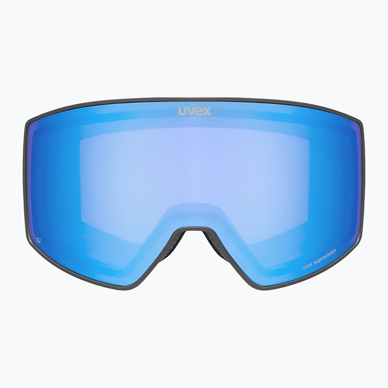 Gogle narciarskie UVEX Scenic FM S2 black matt/mirror blue 2