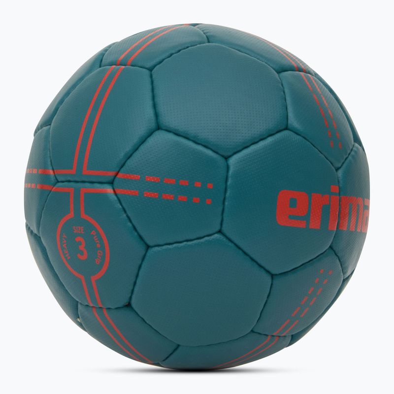 Piłka do piłki ręcznej ERIMA Pure Grip Heavy petrol/flery coral rozmiar 3 2