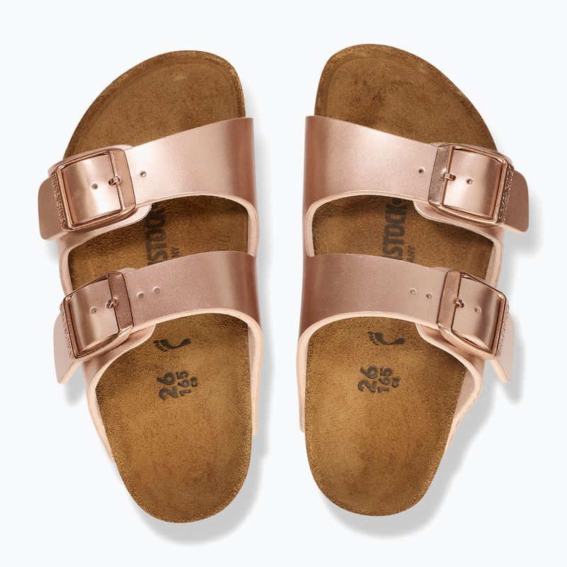 Klapki dziecięce BIRKENSTOCK Arizona BF Regular electric metallic copper 11