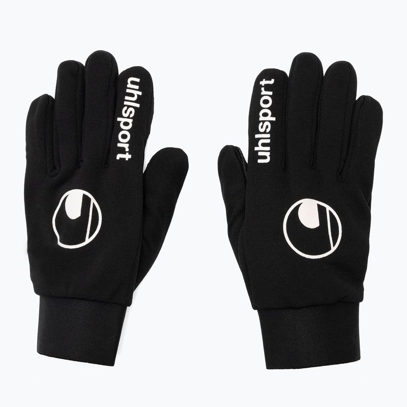 Rękawiczki piłkarskie uhlsport Player czarne 2
