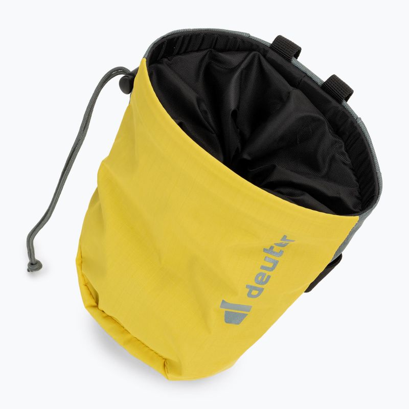 Woreczek na magnezję deuter Gravity Chalk Bag II corn/teal 3