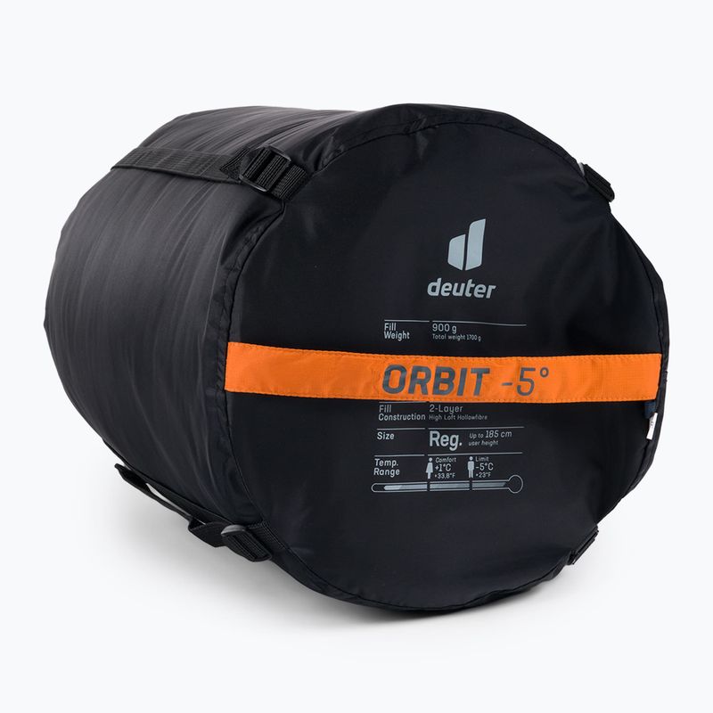 Śpiwór deuter Orbit -5° regular/left mandarine/ink 7