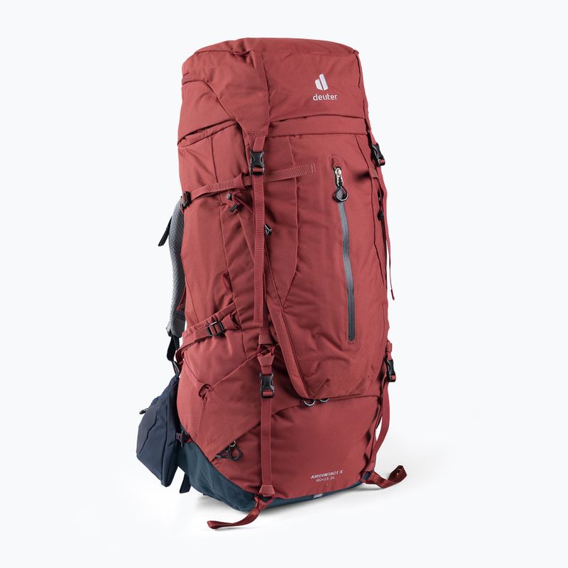 Zestaw plecaków trekkingowych deuter Aircontact X 60 + 15 l SL redwood / ink 2