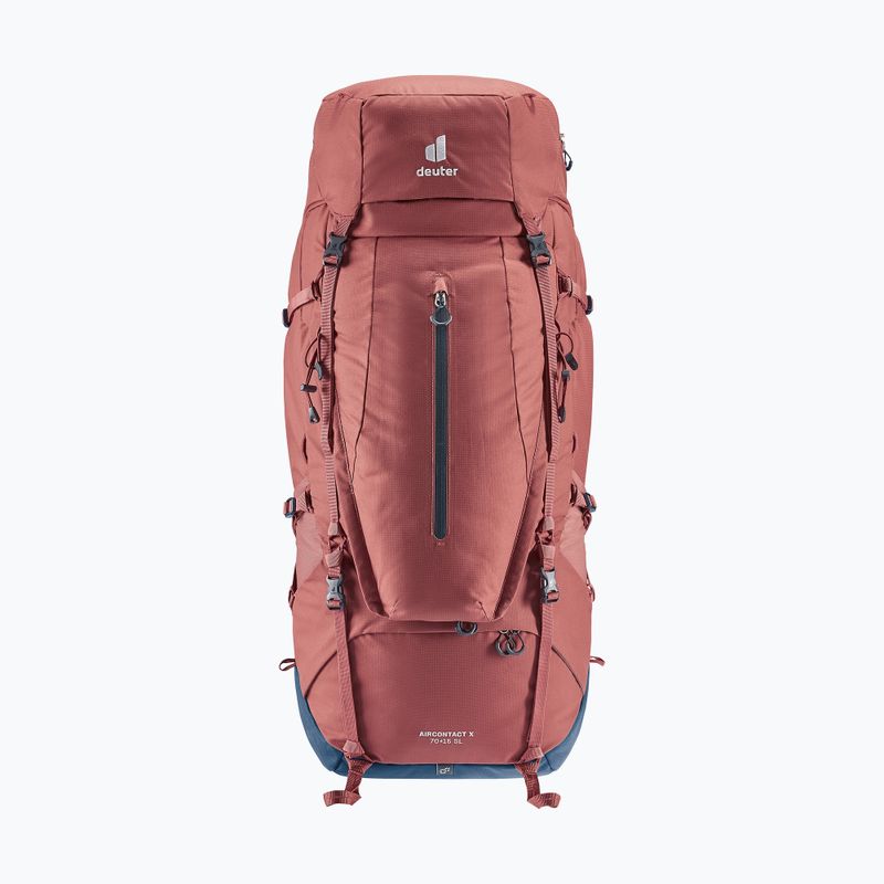 Zestaw plecaków trekkingowych damskich deuter Aircontact X 70+15 SL redwood / ink