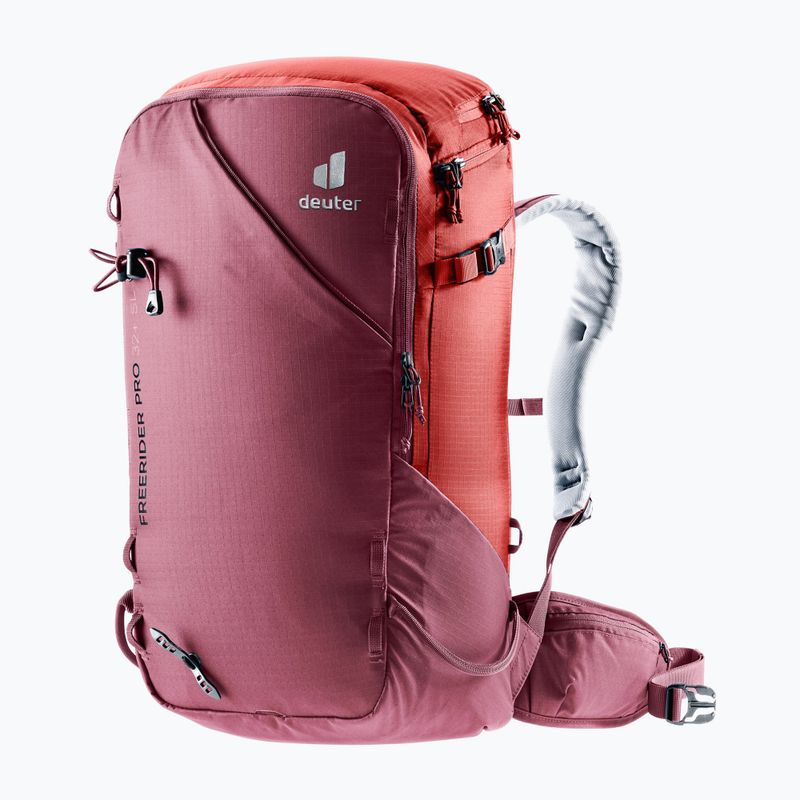 Plecak skiturowy damski deuter Freerider Pro 32+ l SL maron/ currant