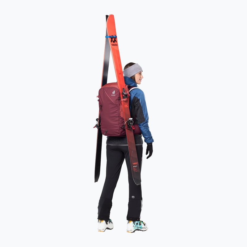 Plecak skiturowy damski deuter Freerider Pro 32+ l SL maron/ currant 11