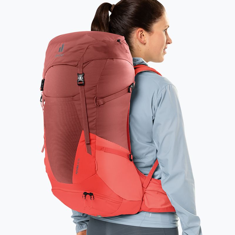Plecak turystyczny damski deuter Futura 30 l SL caspia/currant 13