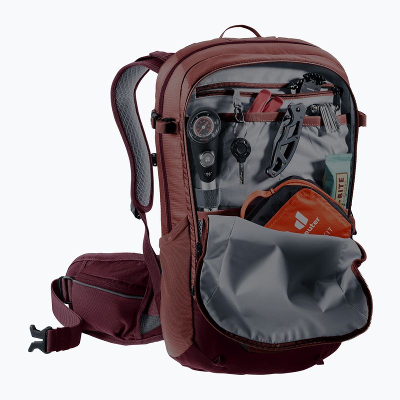 Plecak rowerowy damski deuter Flyt 12 l SL caspia/maron 10