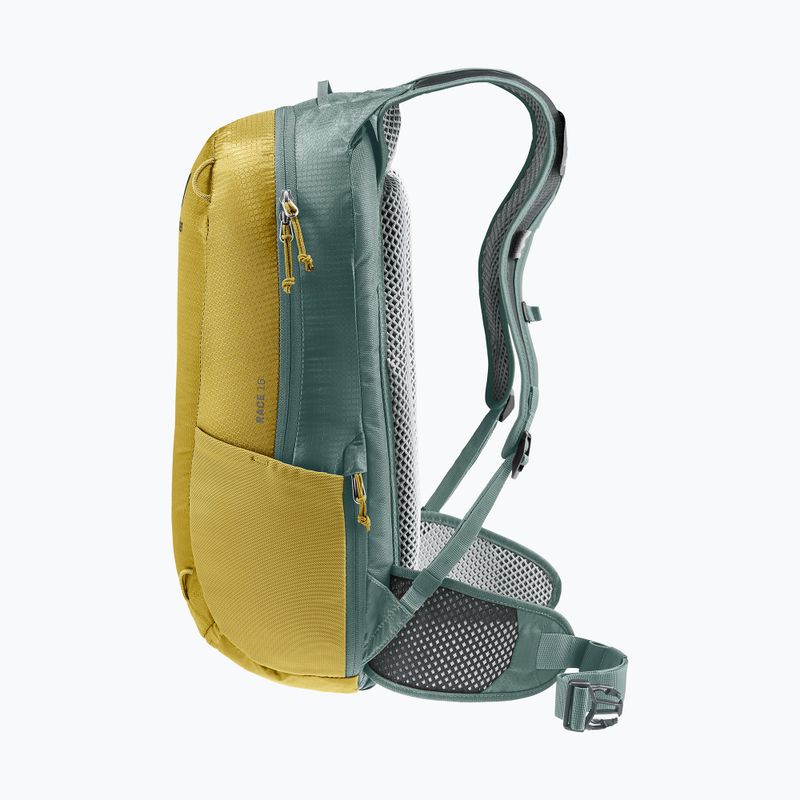 Plecak rowerowy deuter Race 16 tumeric/ivy 5