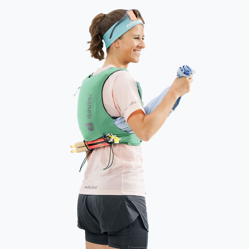 Kamizelka do biegania damska deuter Traick 9 l SL spearmint/seagreen 13
