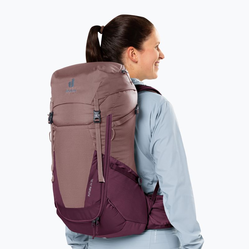 Plecak turystyczny deuter Futura 24 l SL ashrose/cassis 13