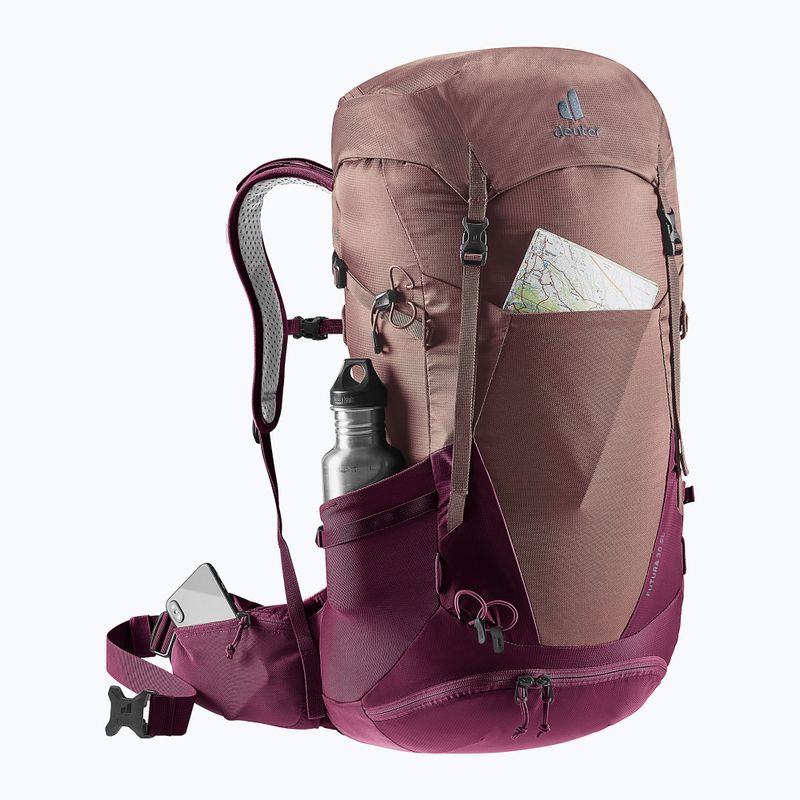 Plecak turystyczny damski deuter Futura 30 l SL ashrose-cassis 5