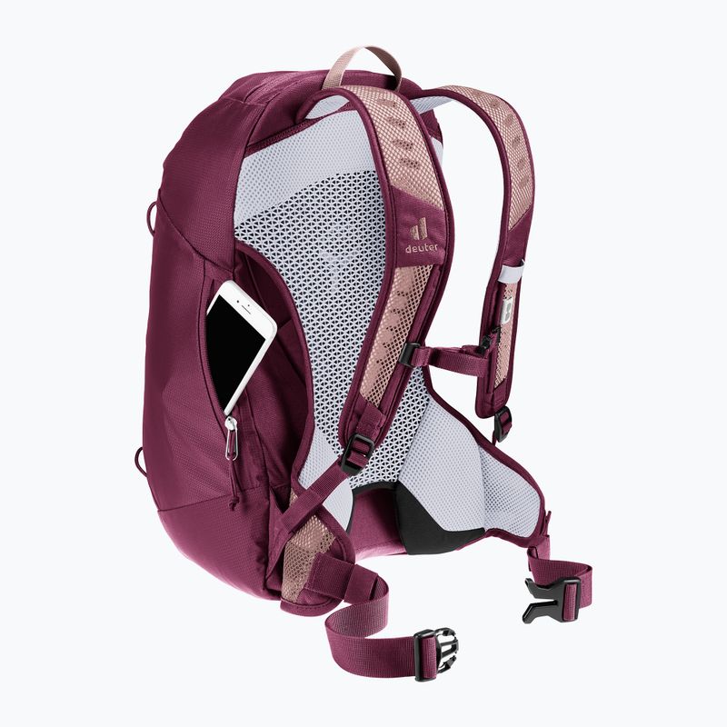 Plecak turystyczny damski deuter AC Lite 15 l SL ashrose-cassis 12