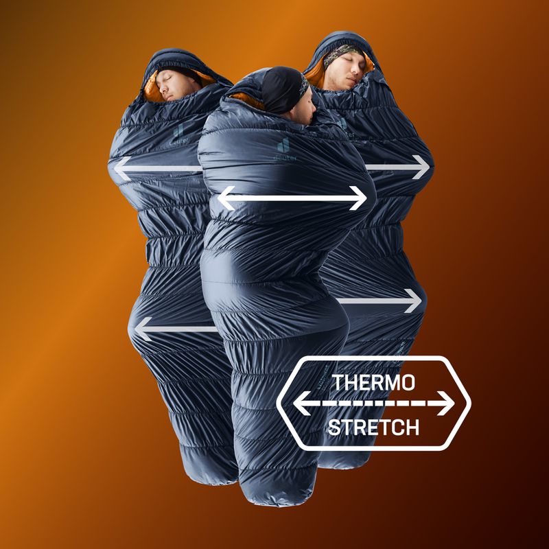 Śpiwór deuter Exosphere +4C/39F ink/maple 8