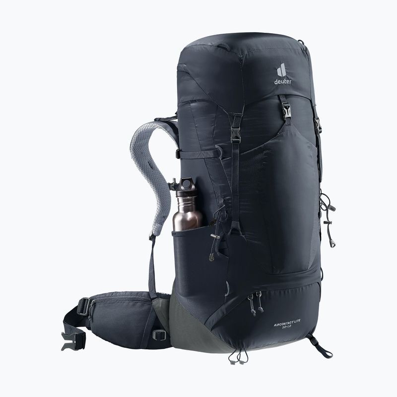 Plecak trekkingowy deuter Aircontact Lite 50 + 10 l black/graphite 10