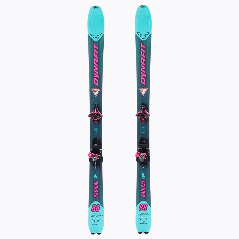 Zestaw skiturowy damski DYNAFIT Radical 88 W reef/flamingo