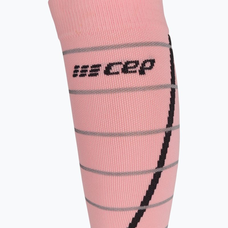 Skarpety kompresyjne damskie CEP Reflective pink 3