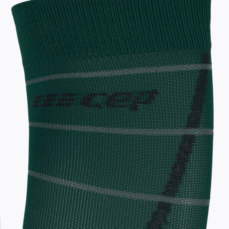 Opaski kompresyjne na łydki męskie CEP Reflective green 5