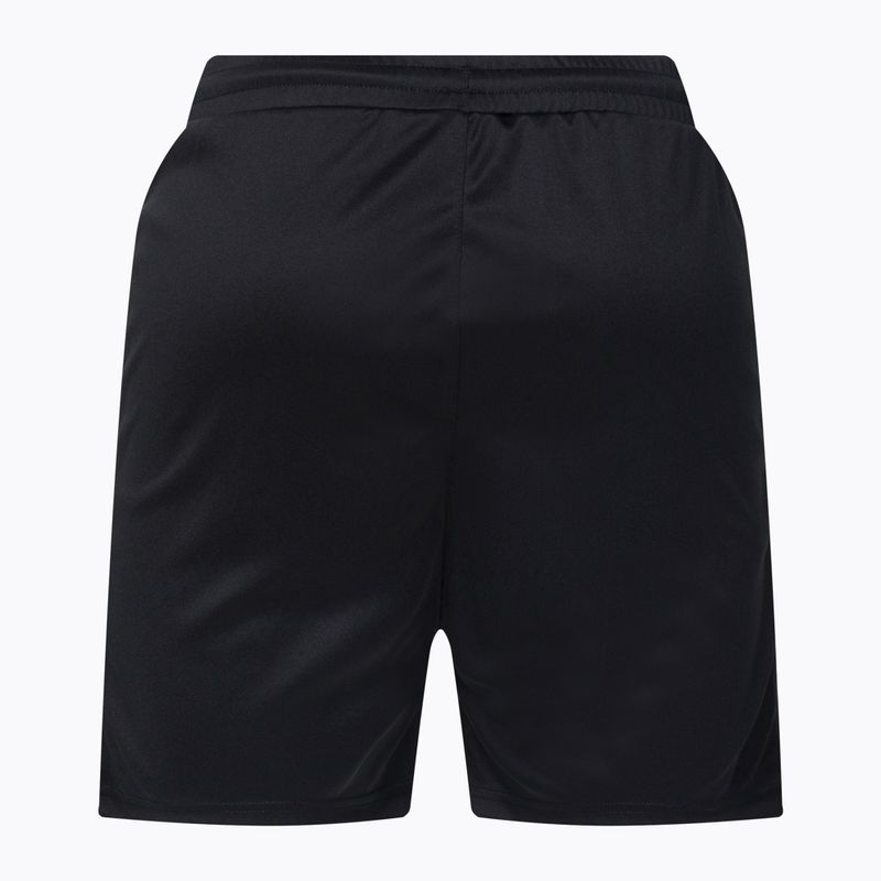 Spodenki piłkarskie dziecięce uhlsport Center Basic czarne/neonowe żółte 2
