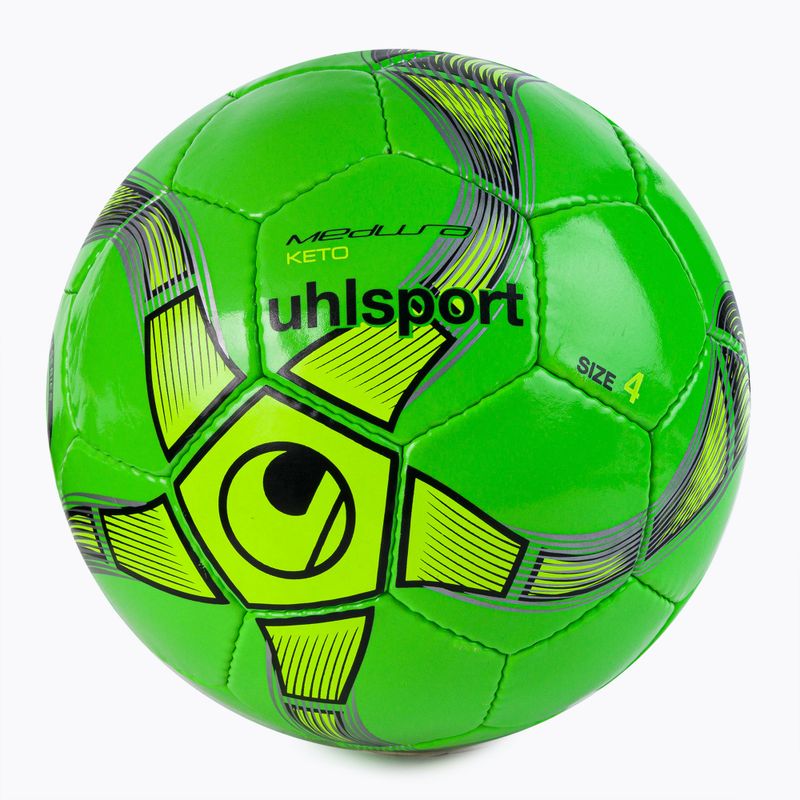 Piłka do piłki nożnej uhlsport Medusa Keto zielona rozmiar 4