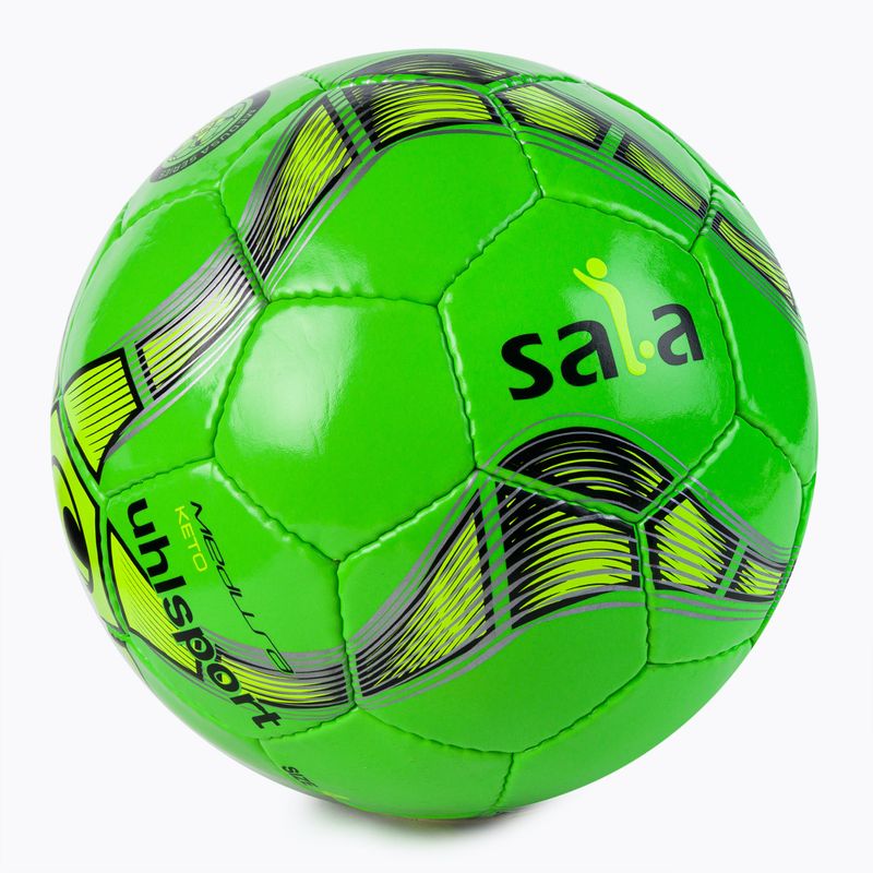 Piłka do piłki nożnej uhlsport Medusa Keto zielona rozmiar 4 2