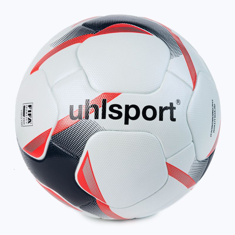 Piłka do piłki nożnej uhlsport Revolution Thermobonded biała rozmiar 5 5