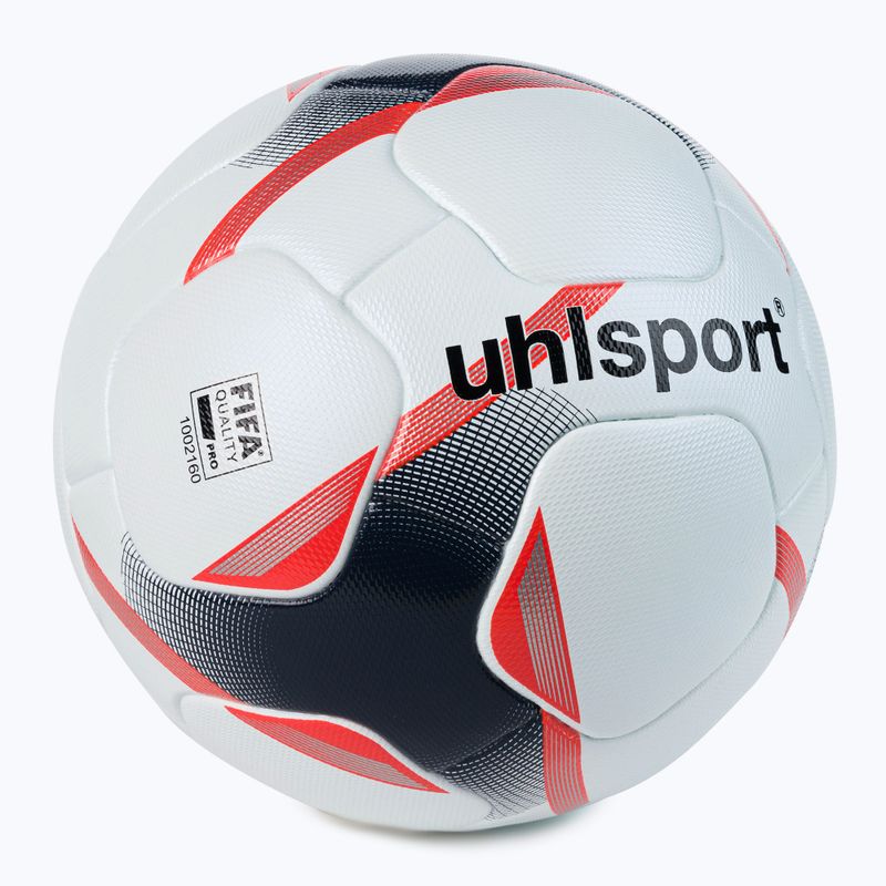 Piłka do piłki nożnej uhlsport Revolution Thermobonded biała rozmiar 5