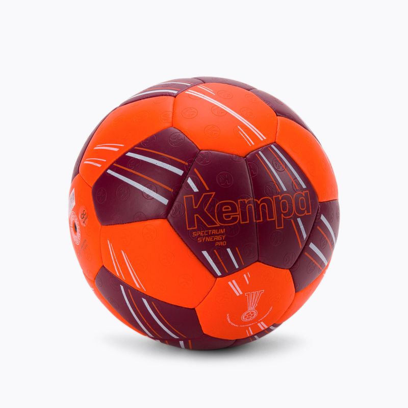 Piłka do piłki ręcznej Kempa Spectrum Synergy Pro czerwona/pomarańczowa rozmiar 2