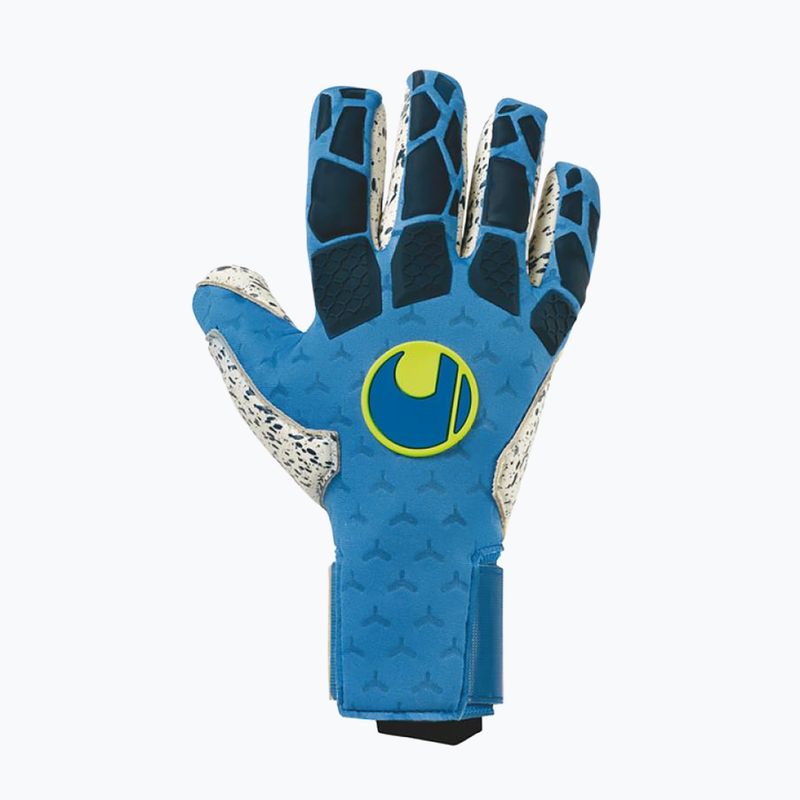 Rękawice bramkarskie uhlsport Hyperact Supergrip+ Finger Surround granatowe 4