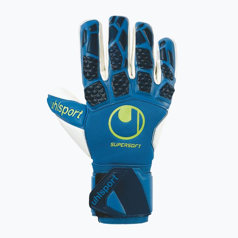 Rękawice bramkarskie dziecięce uhlsport Hyperact Supersoft HN granatowe 4