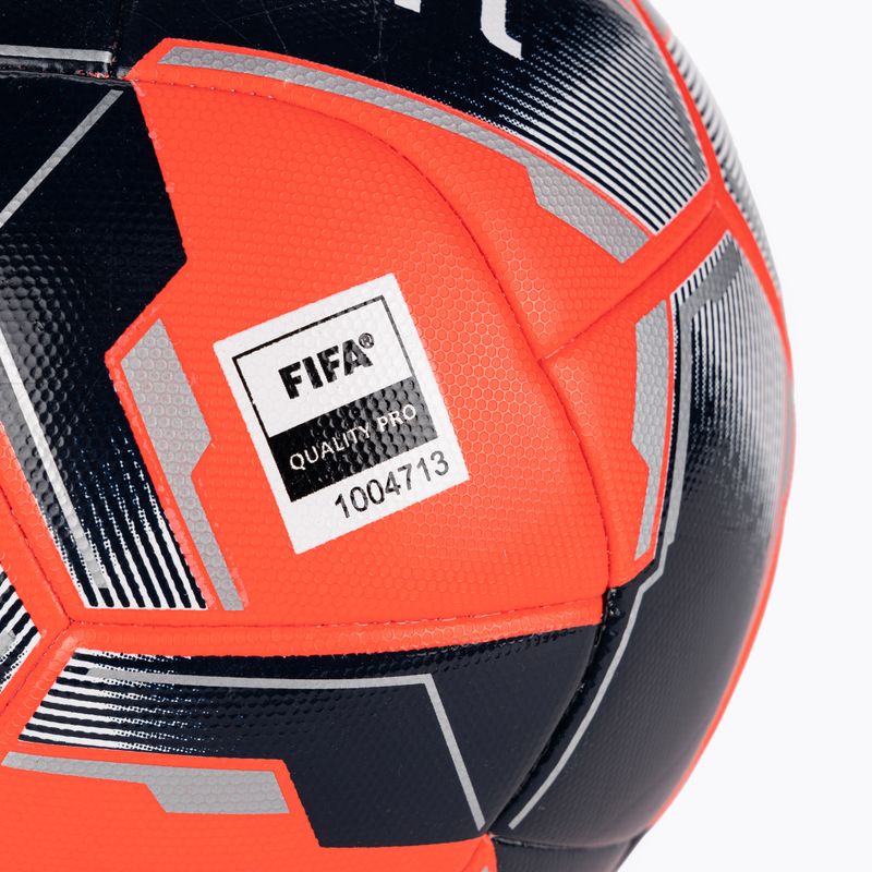 Piłka do piłki nożnej uhlsport Match Addglue fluo red/navy/silver rozmiar 5 3